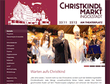 Tablet Screenshot of christkindlmarkt-ingolstadt.de